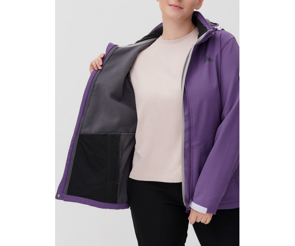 Костюм  bigsize фиолетового цвета 02034-1F