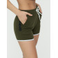 Спортивные шорты женские хаки цвета 3019Kh