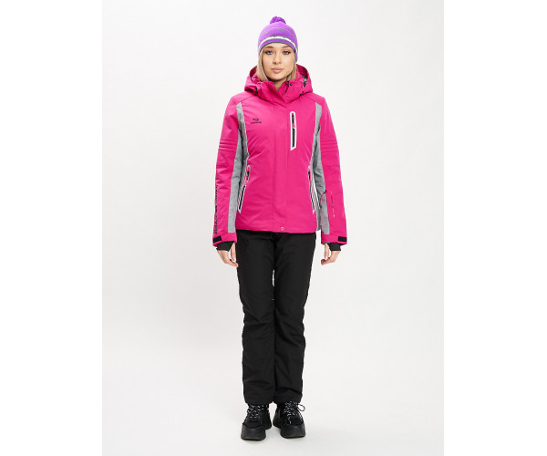 Горнолыжный костюм женский розового цвета 077034R