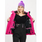 Горнолыжный костюм женский розового цвета 077034R