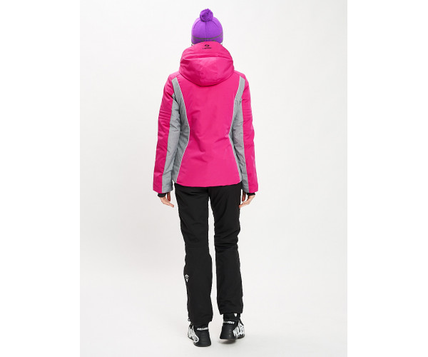 Горнолыжный костюм женский розового цвета 077034R