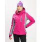 Горнолыжный костюм женский розового цвета 077034R