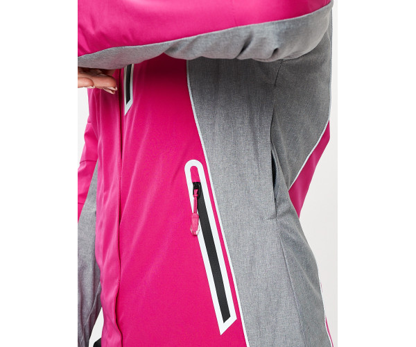 Горнолыжный костюм женский розового цвета 077034R
