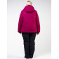 Женский зимний костюм горнолыжный большого размера малинового цвета 011982M