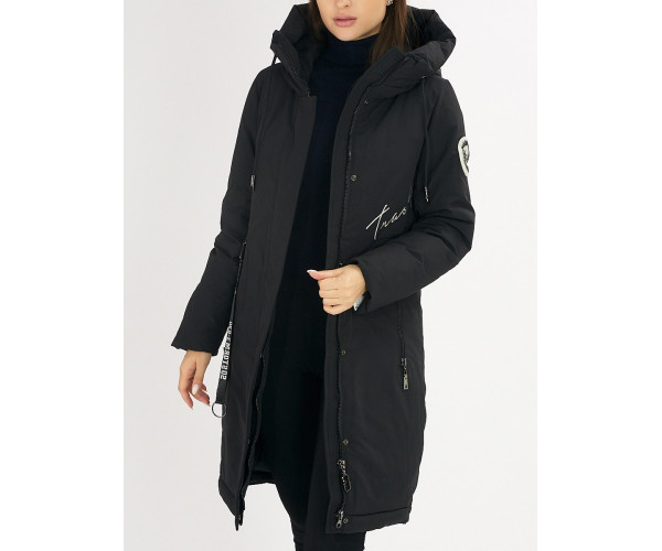 Куртка зимняя черного цвета 72115Ch