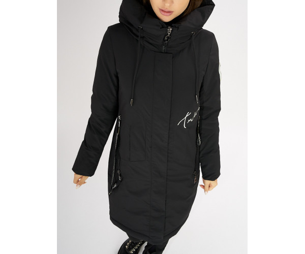 Куртка зимняя черного цвета 72115Ch