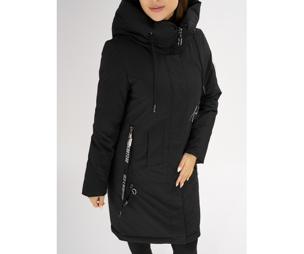 Куртка зимняя черного цвета 72115Ch