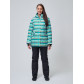Женский зимний горнолыжный костюм бирюзового цвета 01937Br