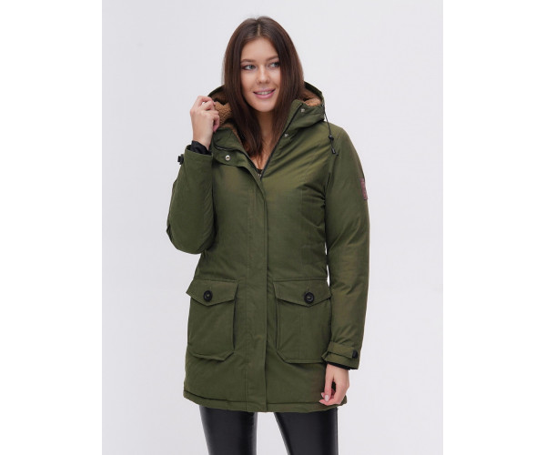 Парка  цвета хаки 2074Kh