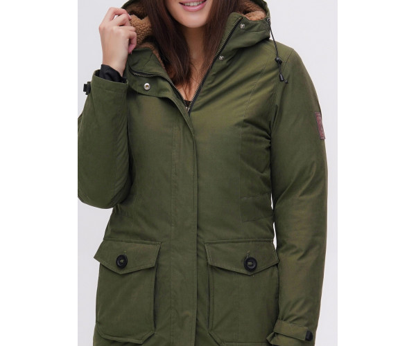 Парка  цвета хаки 2074Kh