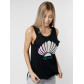 Футболка без рукавов женская черного цвета 8242Ch