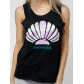 Футболка без рукавов женская черного цвета 8242Ch