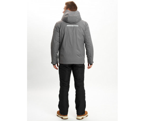 Горнолыжный костюм мужской  серого цвета 02088Sr
