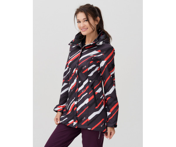 Костюм женский  красного цвета 02037-1Kr