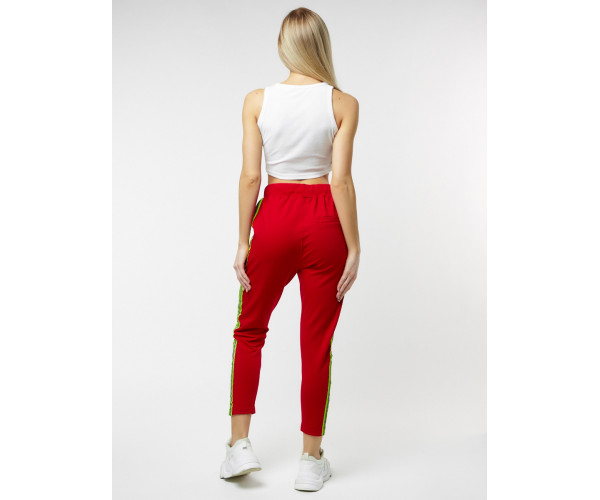 Брюки зауженные женские красного цвета 226620Kr
