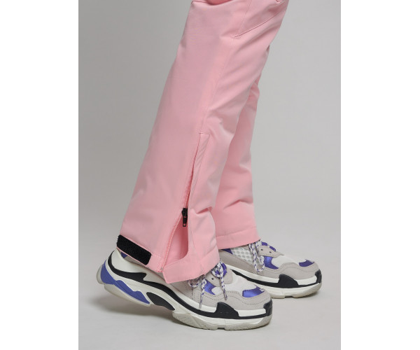 Горнолыжный костюм женский розового цвета 77039R