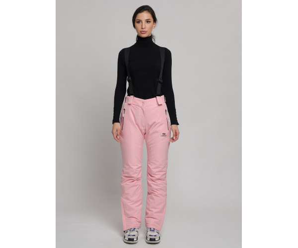 Горнолыжный костюм женский розового цвета 77039R