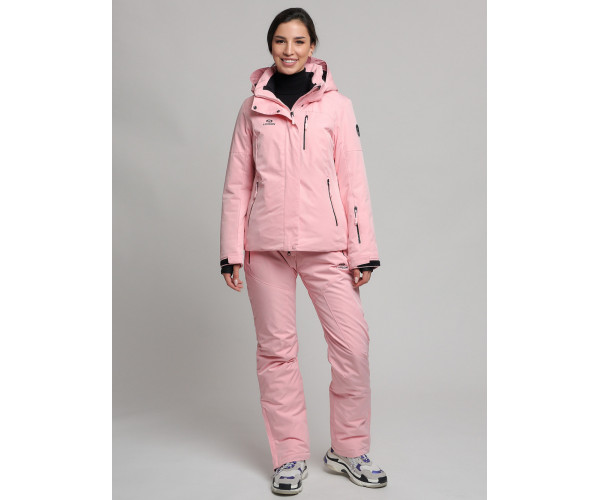 Горнолыжный костюм женский розового цвета 77039R