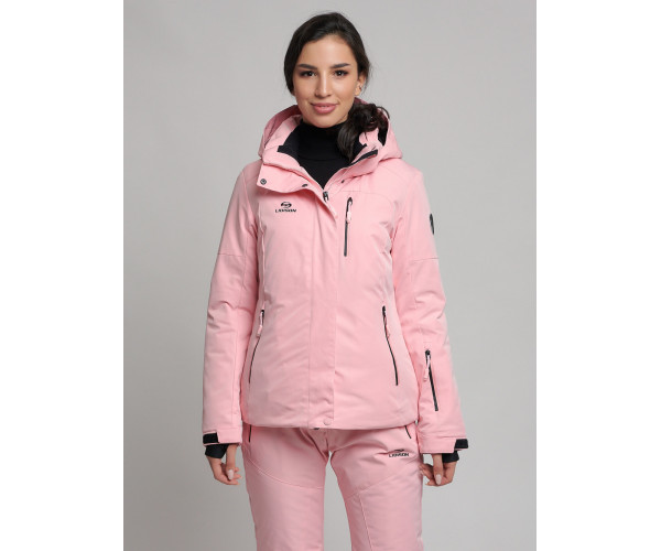 Горнолыжный костюм женский розового цвета 77039R