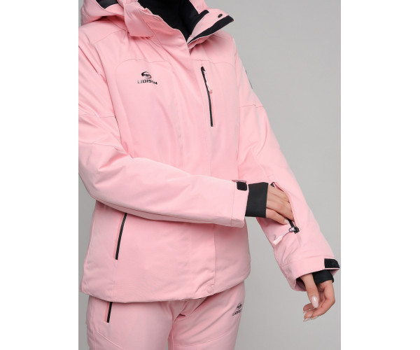 Горнолыжный костюм женский розового цвета 77039R