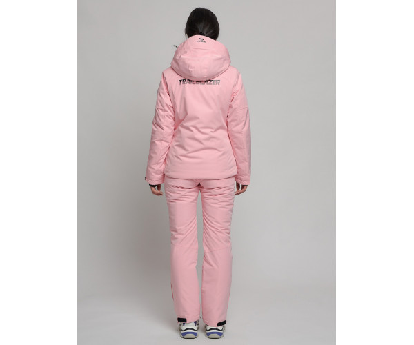 Горнолыжный костюм женский розового цвета 77039R