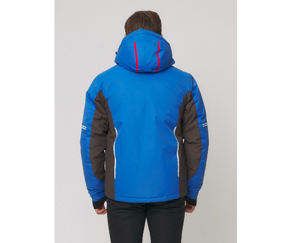 Мужская зимняя горнолыжная куртка  голубого цвета 1971Gl