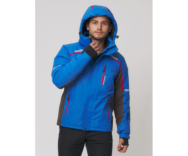 Мужская зимняя горнолыжная куртка  голубого цвета 1971Gl