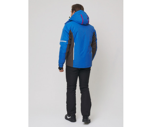 Мужская зимняя горнолыжная куртка  голубого цвета 1971Gl