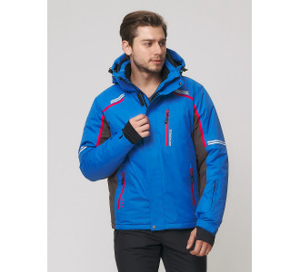 Мужская зимняя горнолыжная куртка  голубого цвета 1971Gl