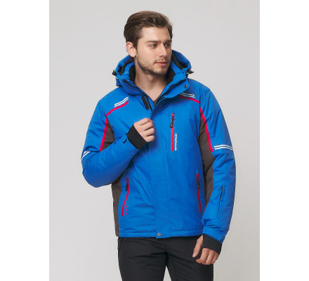 Мужская зимняя горнолыжная куртка  голубого цвета 1971Gl
