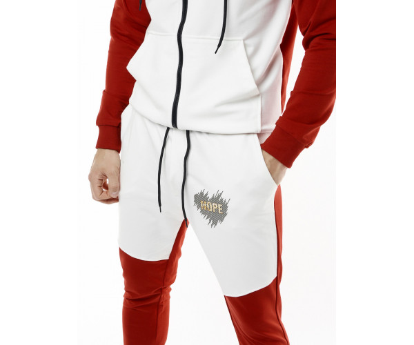 Спортивный костюм трикотажный красного цвета 9150Kr