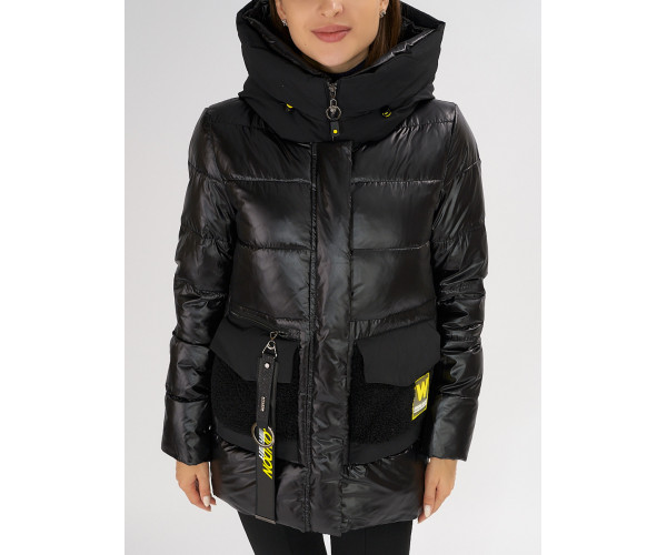 Куртка зимняя черного цвета 7389Ch