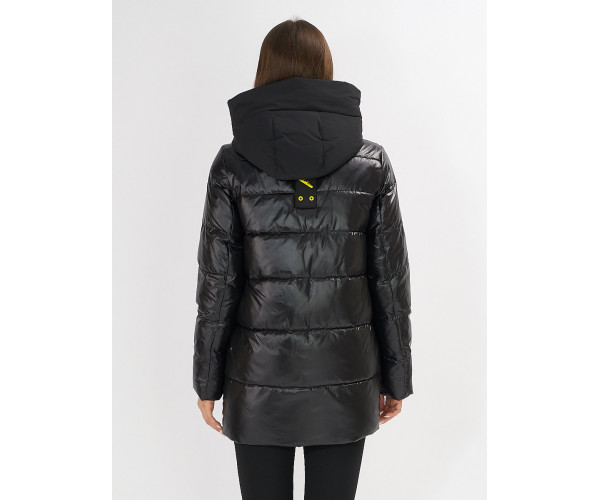 Куртка зимняя черного цвета 7389Ch