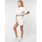 Костюм шорты и топ белого цвета 22109Bl