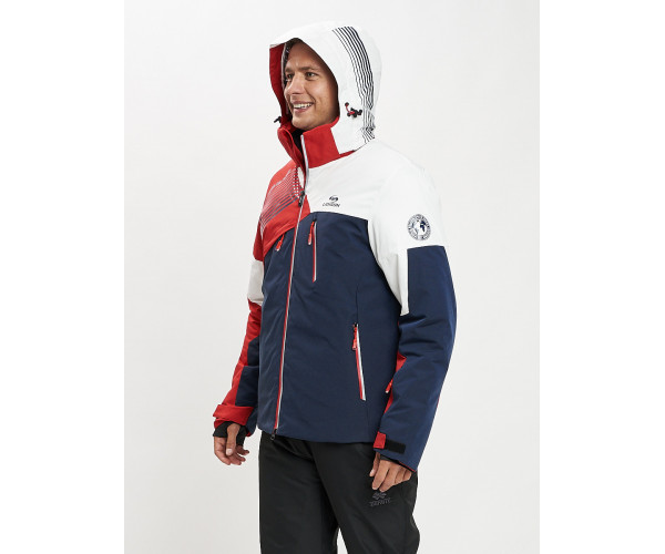 Горнолыжная куртка мужская красного цвета 77019Kr