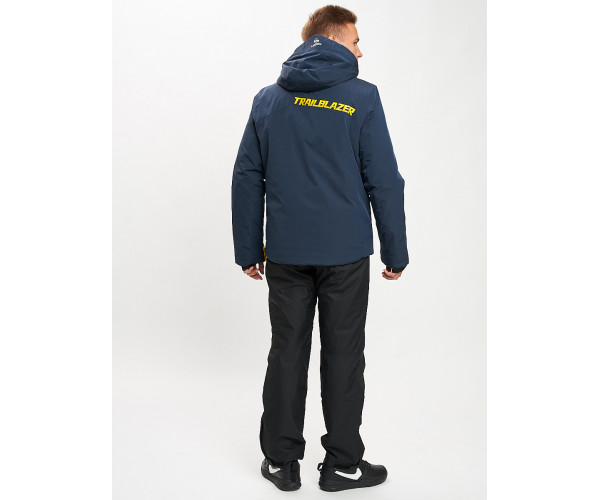 Горнолыжный костюм мужской темно-синего цвета 077010TS