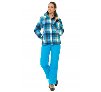 Женский зимний костюм горнолыжный голубого цвета 01807Gl