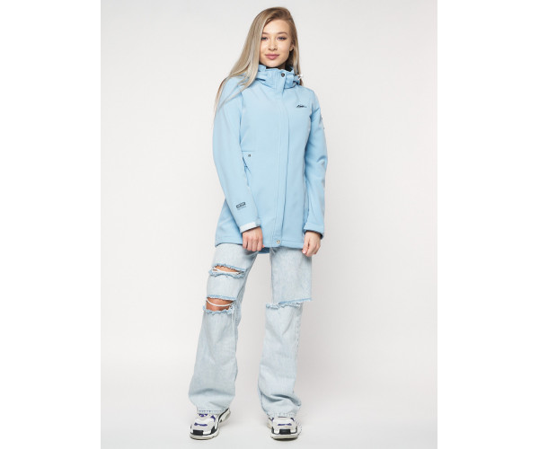Ветровка женская  голубого цвета 20371Gl