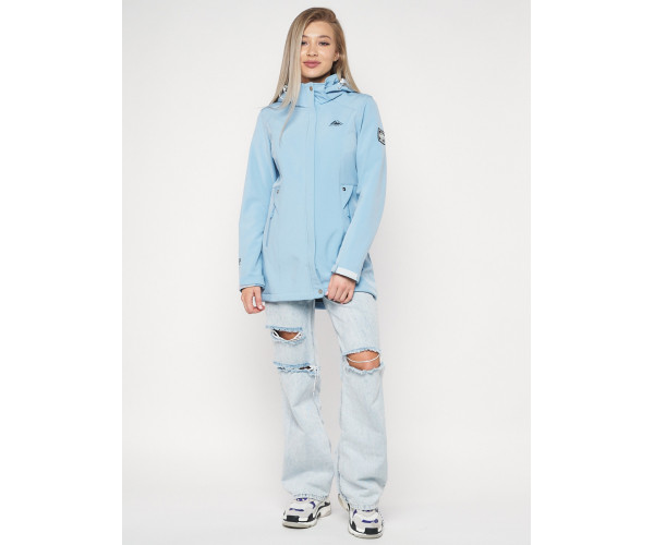Ветровка женская  голубого цвета 20371Gl