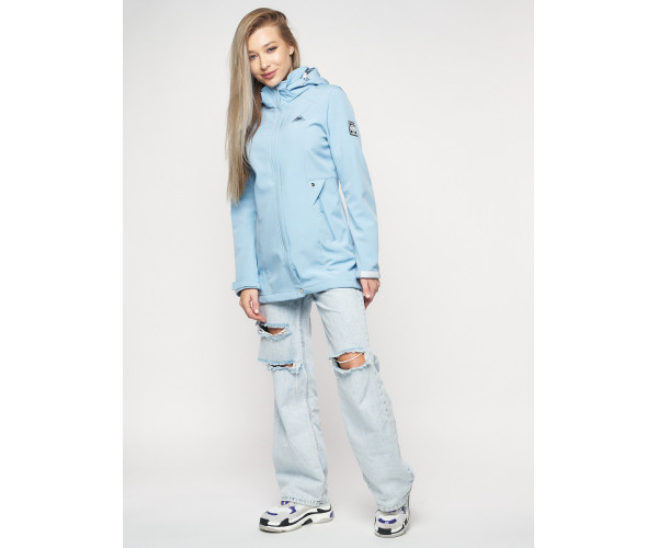 Ветровка женская  голубого цвета 20371Gl