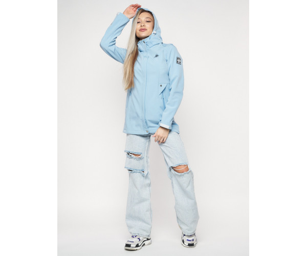 Ветровка женская  голубого цвета 20371Gl