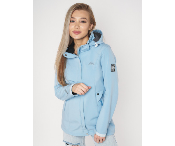 Ветровка женская  голубого цвета 20371Gl