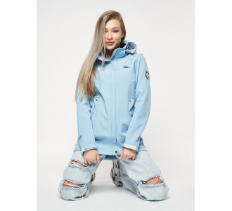 Ветровка женская  голубого цвета 20371Gl