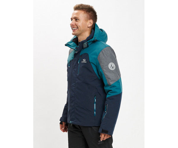 Горнолыжная куртка мужская темно-зеленого цвета 77013TZ