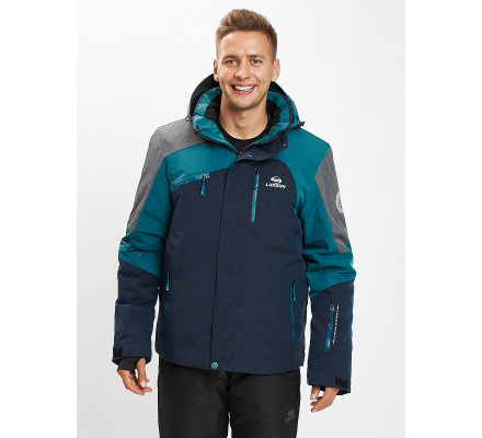 Горнолыжная куртка мужская темно-зеленого цвета 77013TZ