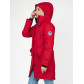 Женская зимняя парка малинового цвета 1806M
