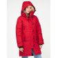 Женская зимняя парка малинового цвета 1806M