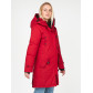 Женская зимняя парка малинового цвета 1806M