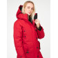 Женская зимняя парка малинового цвета 1806M