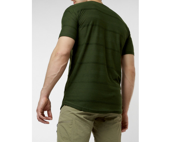 Мужская футболка однотонная хаки цвета 221488Kh